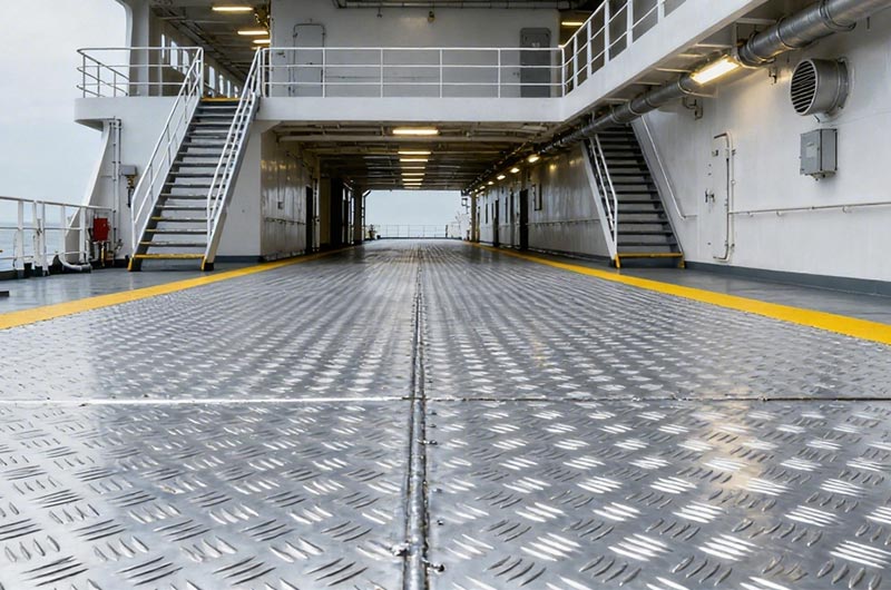 5052 aluminum tread plate for Ship Decks