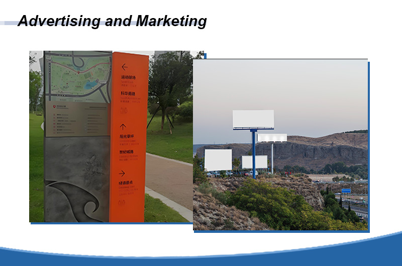 aluminum use for Advertising and Marketing