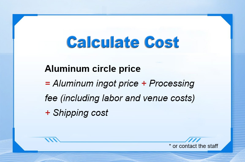 Precio de círculos de aluminio Precio de círculos de aluminio