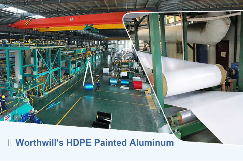 Aluminio revestido HDPE de Worthwill en fábrica