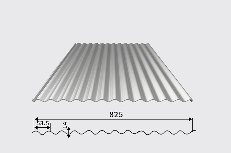 Arc-shaped wave corrugated sheet Arc-shaped wave corrugated sheet