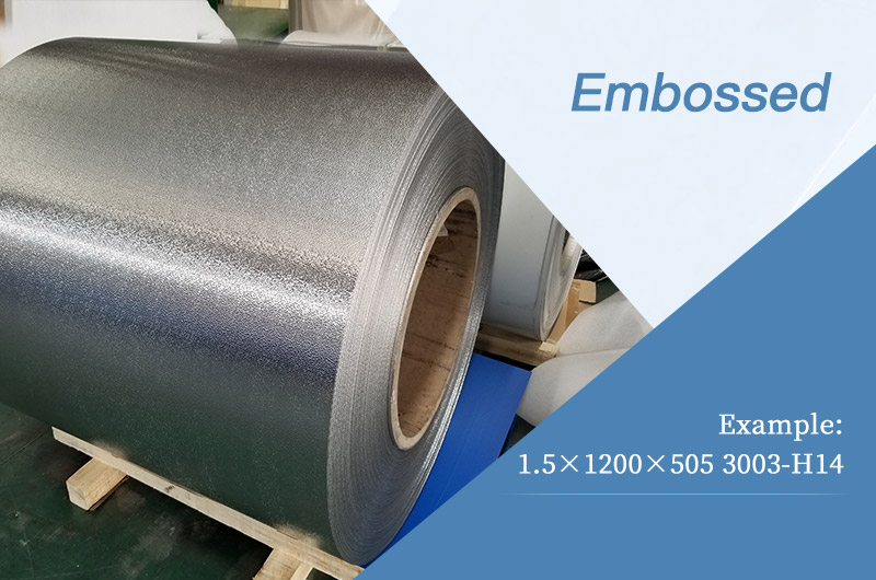 bobina de aluminio repujada