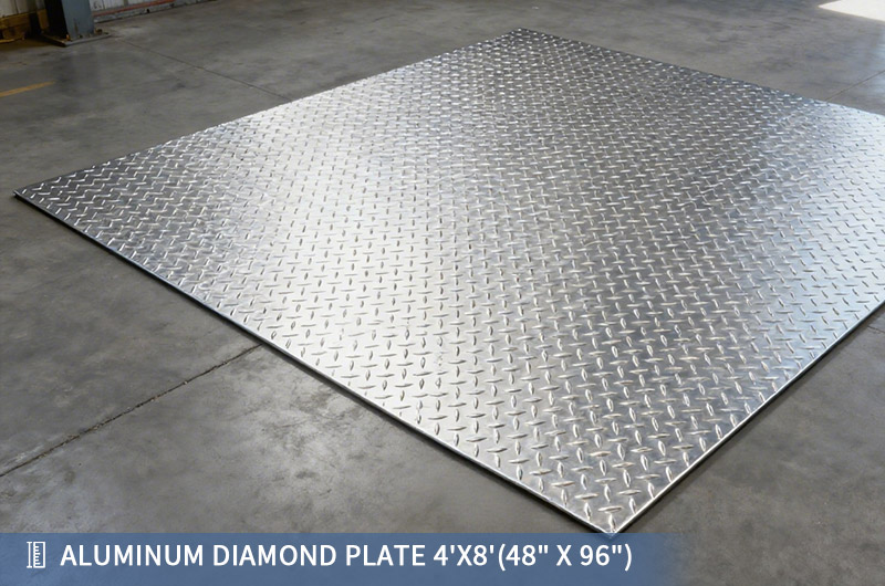 Aluminum Checker Plate 4'×8' (48" × 96")