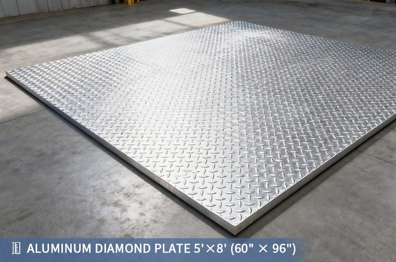 Aluminum Checker Plate 5'×8' (60" × 96")