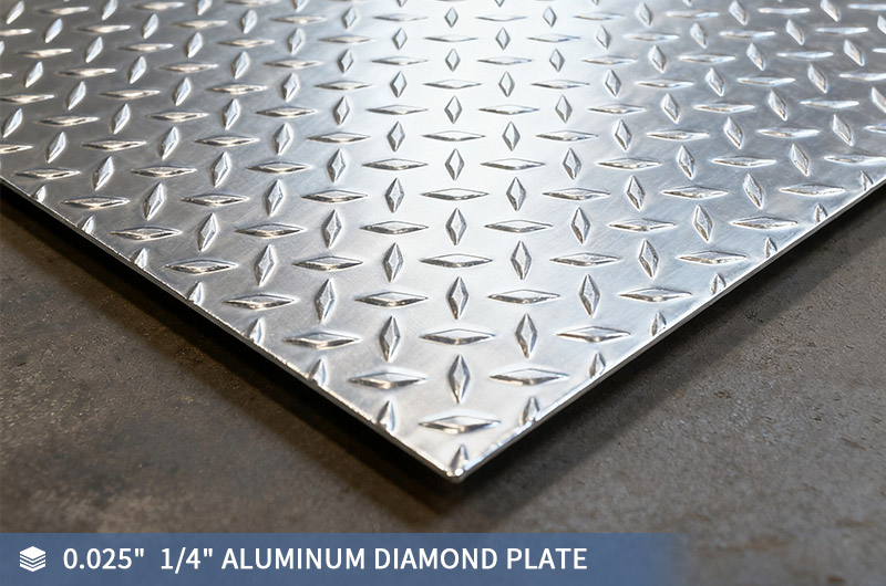 0.025” 1/4 Aluminum Checker Plate