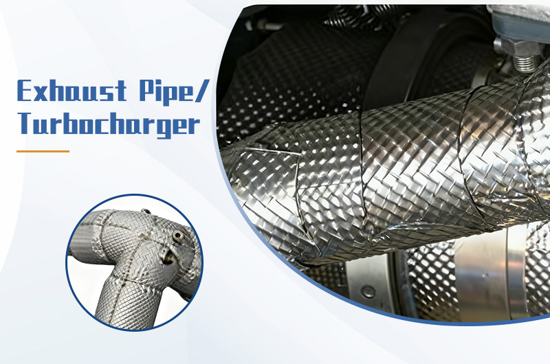 Embossed Aluminum Heat Shields use in exhaust pipe and turbocharger