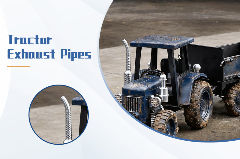 Embossed Aluminum Heat Shields used in tractor exhaust pipes