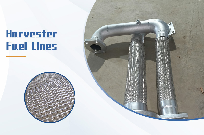 Embossed Aluminum Heat Shields used in harvester fuel lines