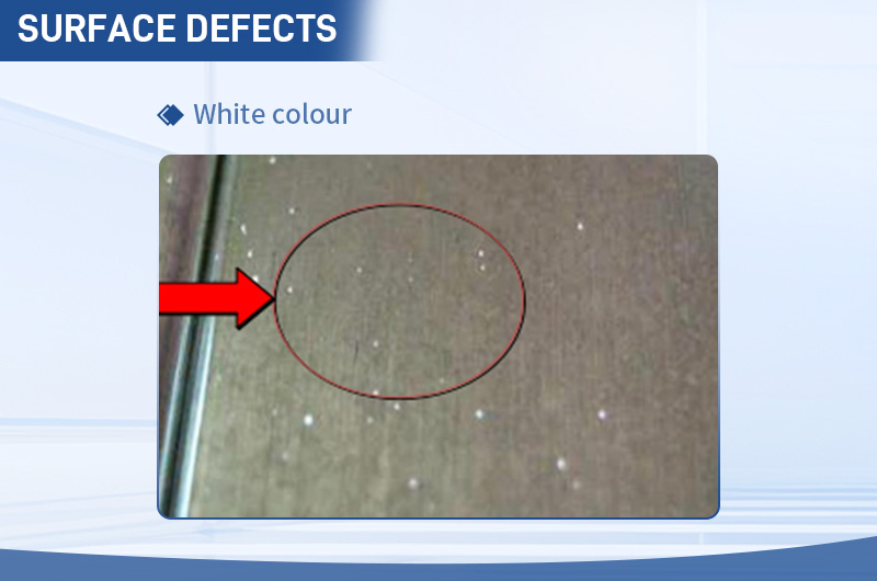 Defecto de puntos blancos