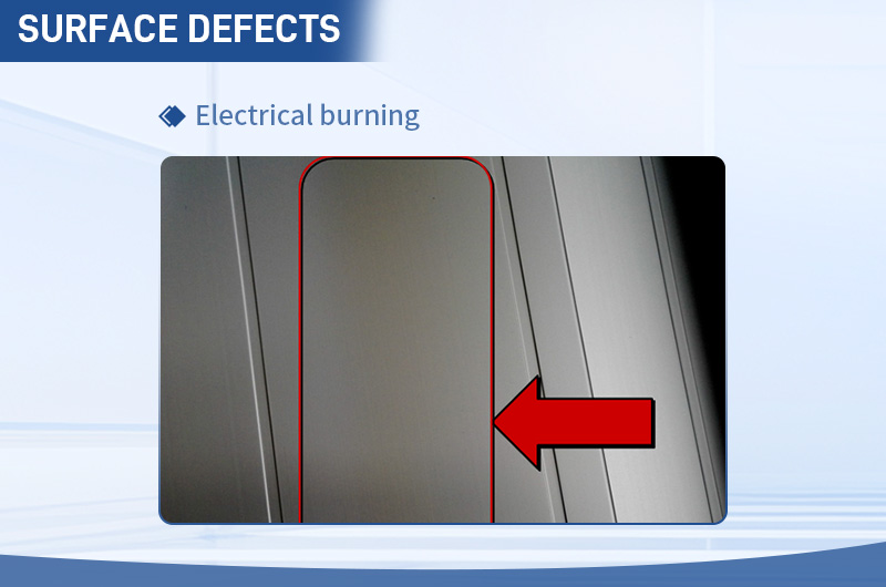 Defecto de quema eléctrica
