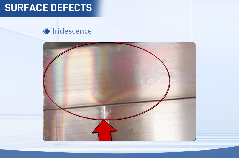 Defecto de irisación