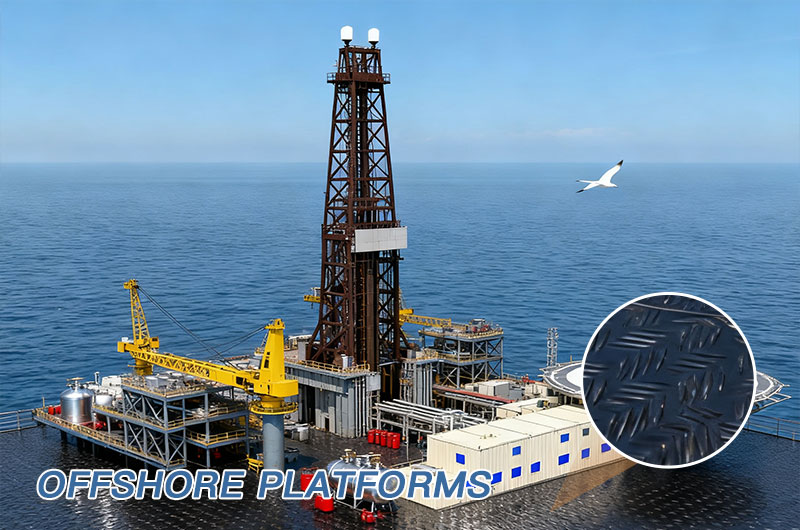 5052 tread plate used in offshore platforms