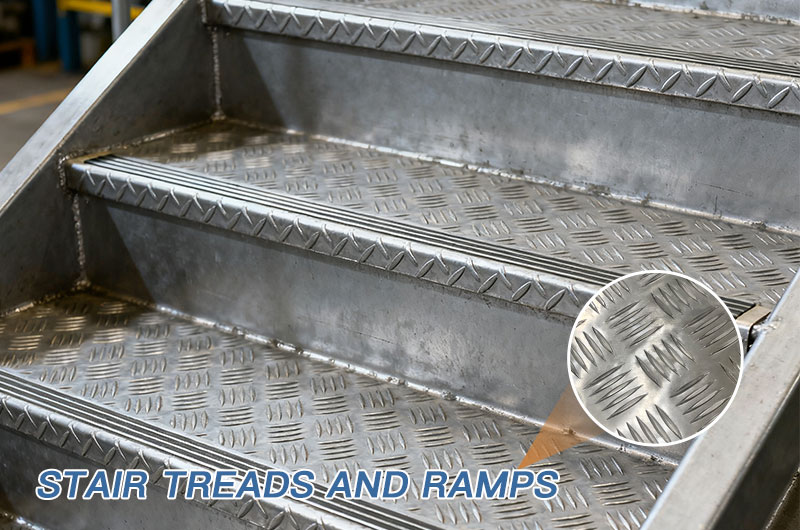 5052 tread used in stair treads and ramps