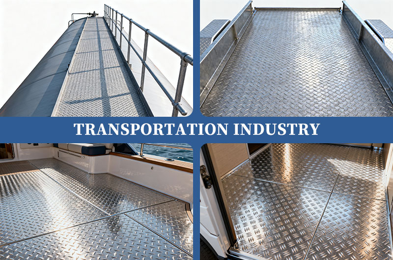 3003 tread plate used in transportation industry