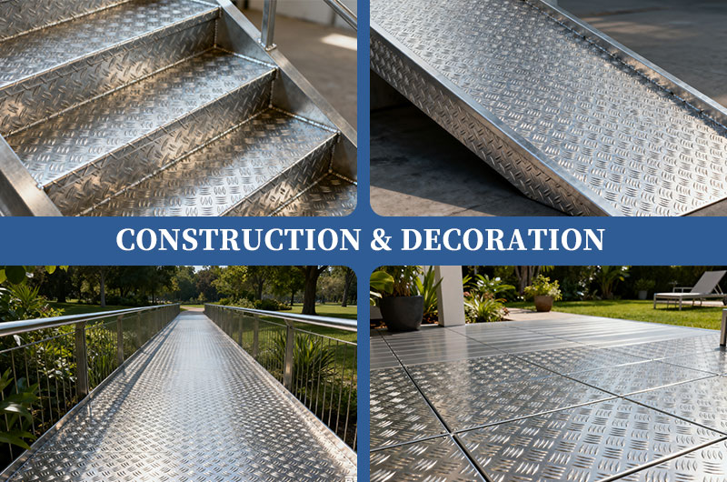 3003 tread used in construction and decoration