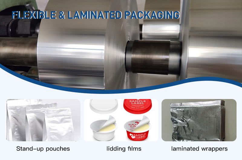 Flexible aminated Packaging