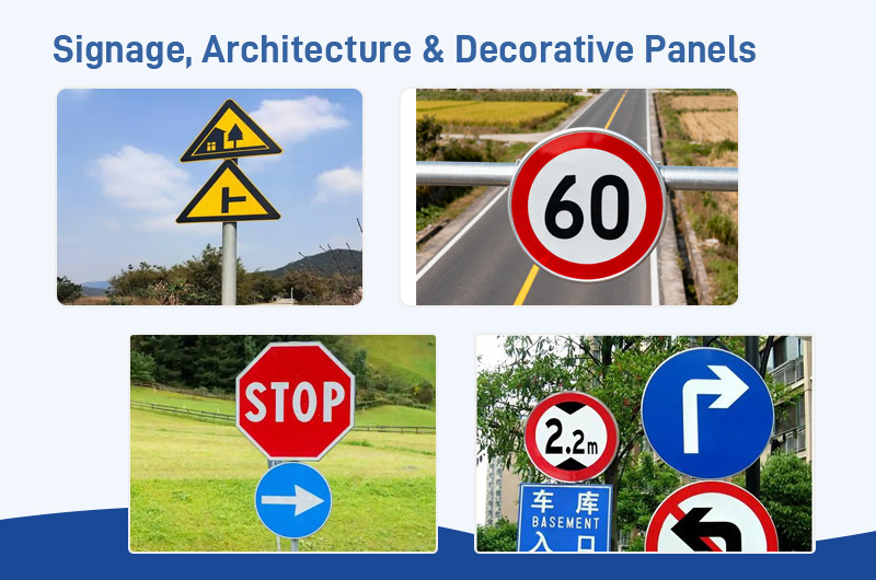 signage and architectural