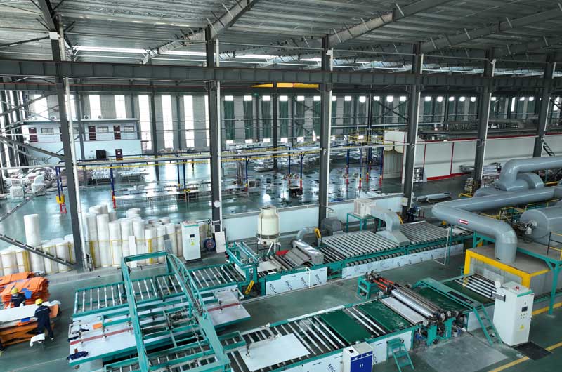 disco de aluminio en fábrica