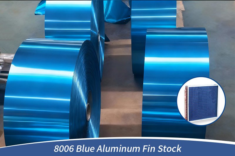 blue aluminum fin stock
