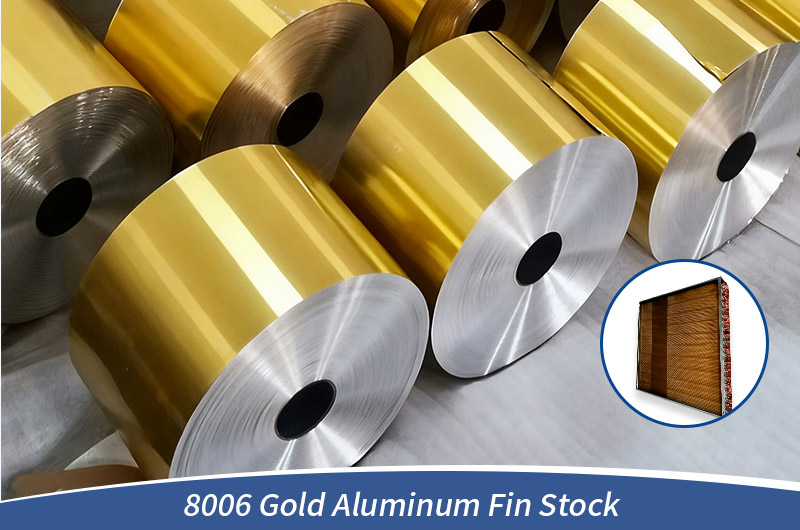 gold aluminum fin stock