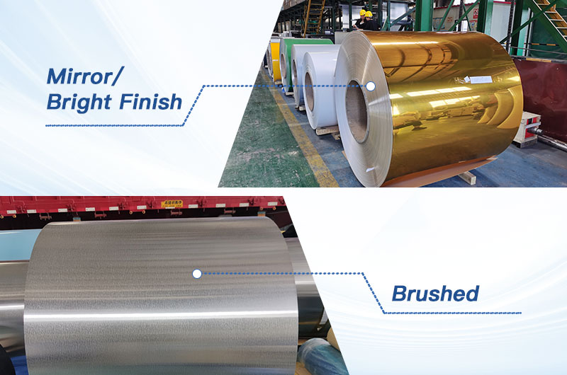 1070アルミニウムのテクスチャと反射