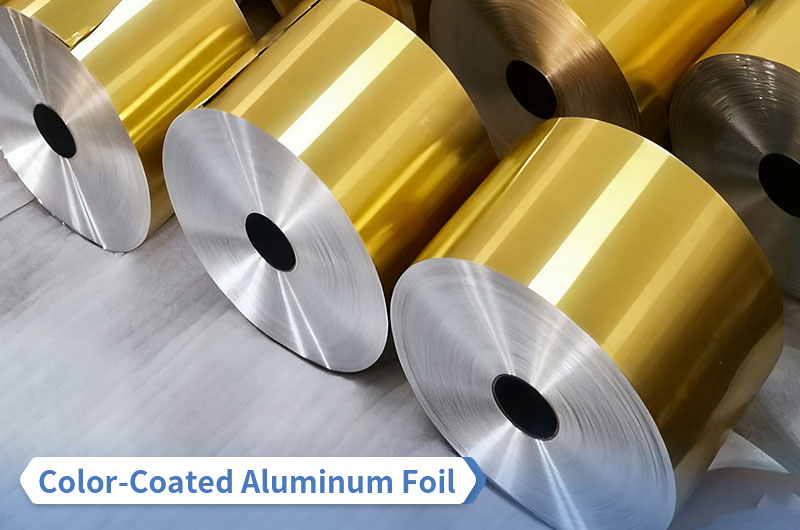 8011 color coated aluminum foil