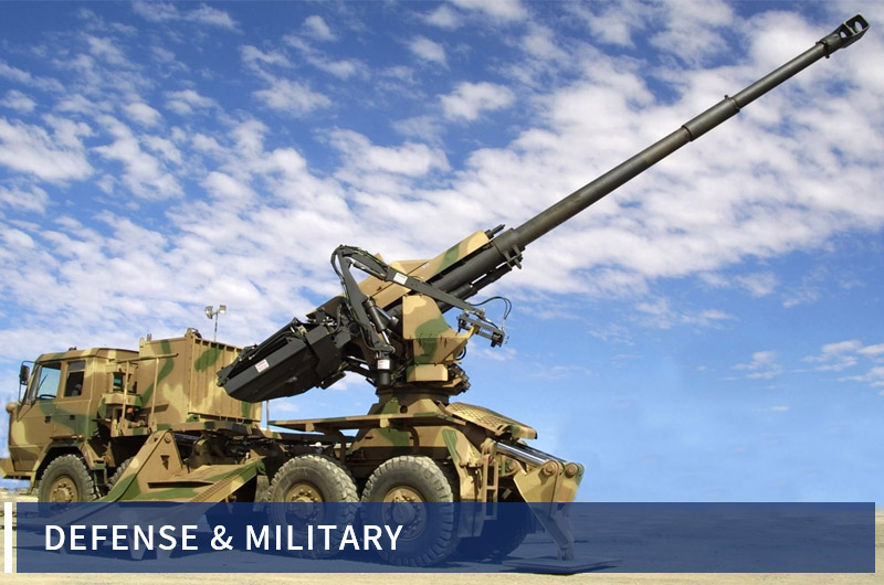 Piastra in alluminio 7075 per difesa e militare