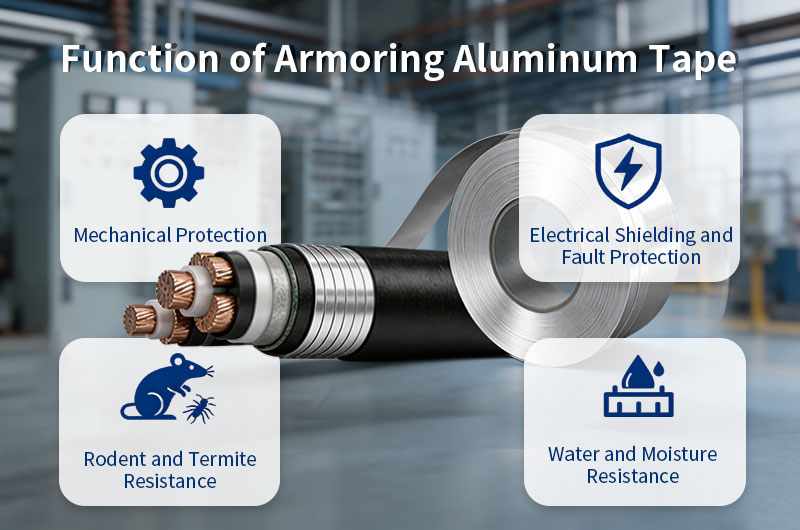 function of armoring aluminum tape