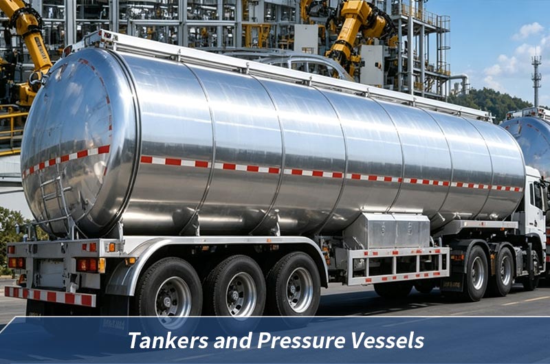5754 aluminum used for tankers and pressure vessels
