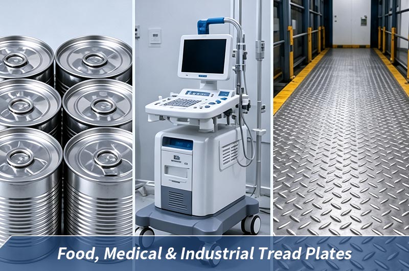 5754 aluminum used for food medical and industrial tread plate