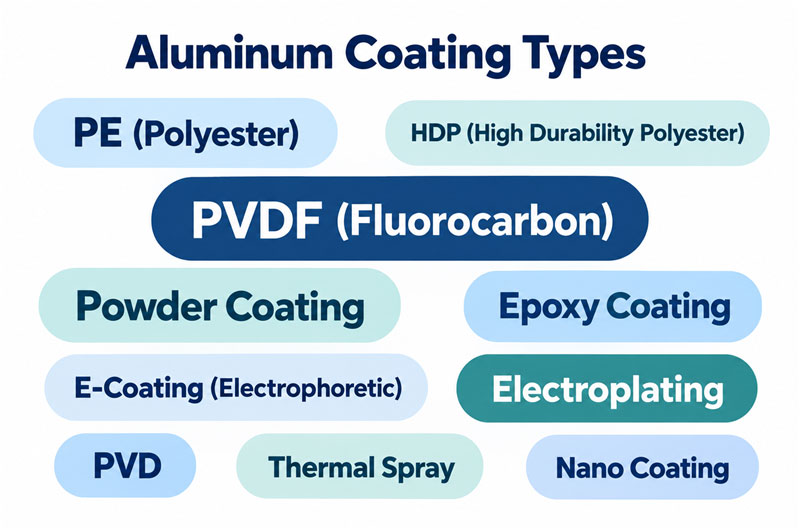 Types of Coating for Aluminum