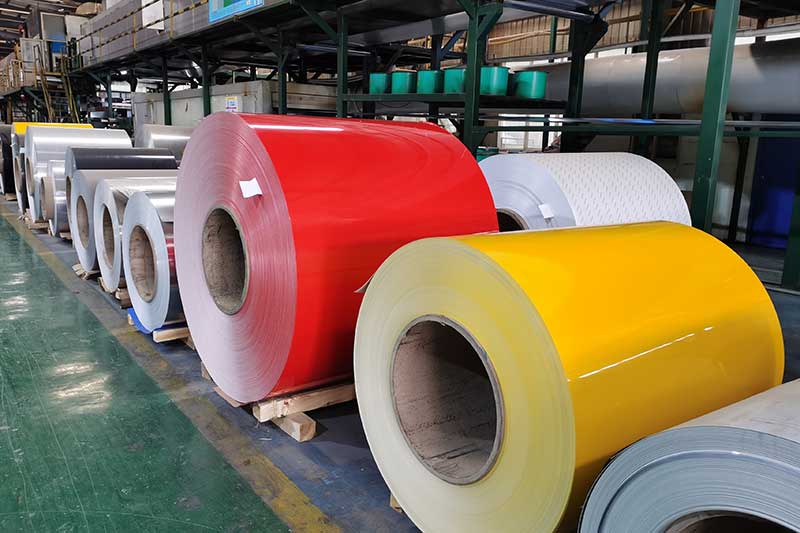 Color Coated Aluminum in Factory